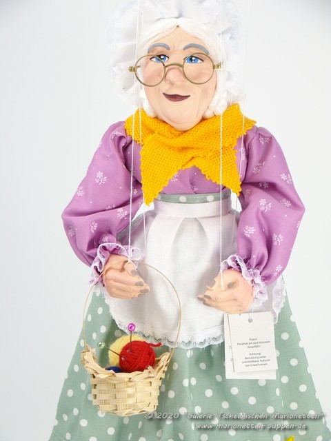 Peluche marionnette Grand-mère - 65 cm