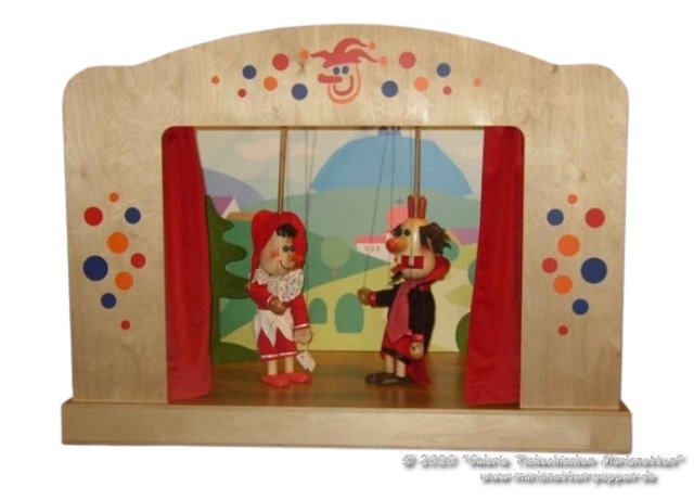 Théâtre De Marionnettes Vintage En Bois Marionnettes Historiques Anciennes