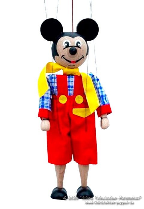 Mickey Mouse marionnette en bois