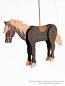 Cheval marionnette en bois